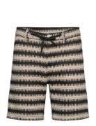 Akjan Struc Stripe Shorts Bottoms Shorts Casual Multi/patterned Anerkj...