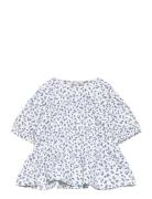 Floral-Print T-Shirt Tops T-Kortærmet Skjorte White Mango