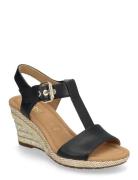 Wedge Sandal Sko Med Kilehæl Black Gabor