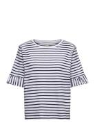 T-Shirt From Freequent In A Soft Material With A Striped Print. The T-...