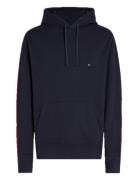 Global Stripe Hoody Tops Sweatshirts & Hoodies Hoodies Navy Tommy Hilf...