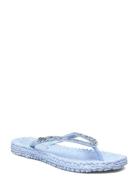 Flip Flop With Rhinest S Shoes Summer Shoes Sandals Flip Flops Blue Il...