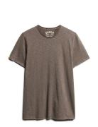 Raw Edge Slub T Shirt Tops T-Kortærmet Skjorte Grey Superdry