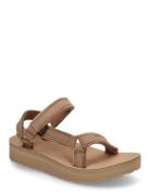 Midform Universal Canvas Shoes Summer Shoes Platform Sandals Brown Tev...