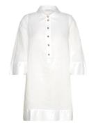 Ninette Solid Dress Kort Kjole White BUSNEL