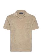 Lw Cotton Terry-Ssl-Psh Tops Polos Short-sleeved Beige Polo Ralph Laur...