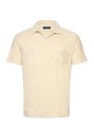 Lw Cotton Terry-Ssl-Psh Tops Polos Short-sleeved Cream Polo Ralph Laur...