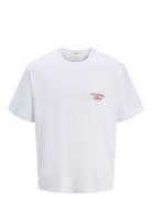 Joracapulco Type Tee Ss Crew Neck Tops T-Kortærmet Skjorte White Jack ...