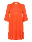 Kcmariana Ami Dress Kort Kjole Orange Kaffe Curve