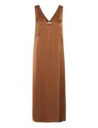 Gzjessie Dress Knælang Kjole Brown Gestuz