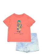 Polo Bear Jersey Tee & Terry Short Set Sets Sets With Short-sleeved T-...
