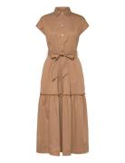 Taormina Dress Knælang Kjole Brown Balmuir