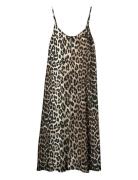 Vmjosie Calf Singlet Dress Wvn Ga Knælang Kjole Beige Vero Moda