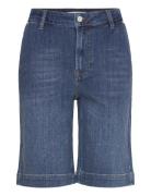 Pd-Gilly French Shorts Wash Washing Bottoms Shorts Denim Shorts Blue P...