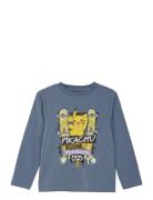 T-Shirt Ls Tops T-shirts Long-sleeved T-Skjorte Navy Minymo