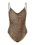 Pcbaomi Swimsuit Bc Badedragt Badetøj Brown Pieces