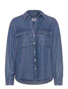 Doreen Utility Shirt In Patche Tops Shirts Denim Shirts Blue Levi's®