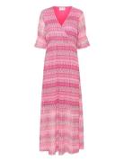Crcova Long Dress Maxikjole Festkjole Pink Cream