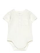 Cotton Bodysuit With Mao Collar Bodies Short-sleeved White Mango