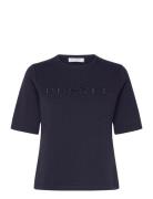 Hanna T-Shirt Designers T-shirts & Tops Short-sleeved Navy BUSNEL