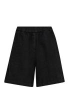 Mmemmie Linen Bermuda Shorts Bottoms Shorts Bermudas Black MOS MOSH