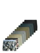 Jacjonah Flower Trunks 12 Pack Boxershorts Khaki Green Jack & J S