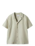 Nkmhivaj Ss Nreg Shirt Tops Shirts Short-sleeved Shirts Beige Name It