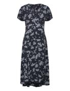 Raquel S/S V Nk Dress Dresses Knitted Dresses Navy French Connection