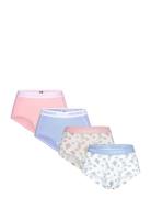 Pclogo Lady 4 Pack Bc Hipsters Undertøj Multi/patterned Pieces