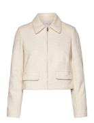 Cotton-Blend Jacket With Lapel Outerwear Jackets Light-summer Jacket C...