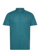 Golf Tech Polo Shirt Sport Polos Short-sleeved Blue Lyle & Scott Sport