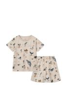 Ilford Printed Set Sets Sets With Short-sleeved T-shirt Cream Liewood