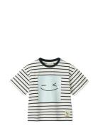 Tyler Placement Shortsleeve T-Shirt Tops T-Kortærmet Skjorte Multi/pat...