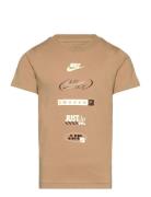 Te-S/S Tee Sport T-Kortærmet Skjorte Beige Nike