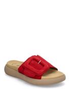 Slip-In Shoes Mules & Slip-ins Flat Mules Red Gabor