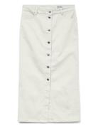 Vmwild Alvida Button Hr 7/8 Clr Skirt Skirts Knee-length & Midi Skirts...
