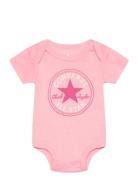 C1-Bodysuit+Hat+Bootie Bodies Short-sleeved Pink Converse