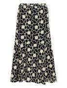 Objcalla Hw Midi Skirt 138 Skirts Knee-length & Midi Skirts Black Obje...