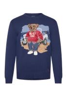 Polo Bear Cotton Sweater Designers Knitwear Round Necks Navy Polo Ralp...