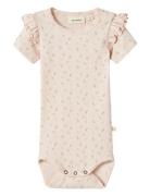 Nbfgago Kik Ss Slim Body Lil Bodies Short-sleeved Pink Lil'Atelier