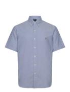 Custom Fit Oxford Shirt Tops Shirts Short-sleeved Blue Polo Ralph Laur...