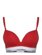 Plunge Push Up Lingerie Bras & Tops Push Up Bras Red Calvin Klein