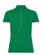 Slim Fit Stretch Polo Shirt Tops T-shirts & Tops Polos Green Polo Ralp...