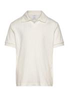 Top Collar Jersey Rib Tops T-shirts Polo Shirts Short-sleeved Polo Shi...