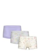 Boxer 3 Pack Flower Aop Night & Underwear Underwear Panties Multi/patt...