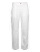 Zeta Lino Bottoms Trousers Linen Trousers White Gabba
