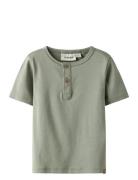 Nmmlalo Taj Ss Slim Top Lil Tops T-Kortærmet Skjorte Khaki Green Lil'A...