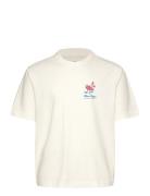 Anf Mens Graphics Tops T-Kortærmet Skjorte Cream Abercrombie & Fitch