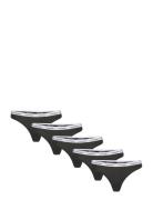 Thong 5 Pk G-streng Undertøj Black Calvin Klein