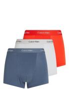 Relaxed Fit Trunk 3Pk Boxershorts Blue Calvin Klein